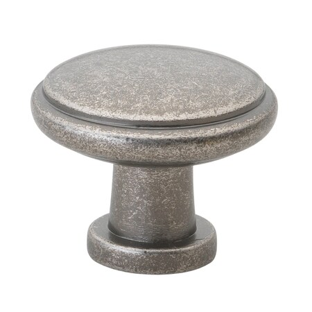 Gliderite Hardware 1-1/8 in. Weathered Nickel Round Classic Cabinet Knob, 25PK 5096-WN-25
